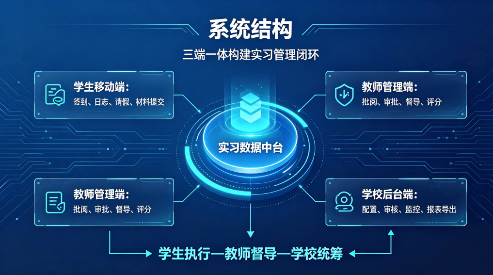 实习跟踪系统：校外实习闭环管理与数据归档平台(图2)
