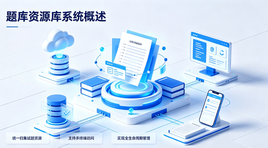 题库资源库系统;智能试题管理与在线考核测评平台(图1) 题库资源库系统;智能试题管理与在线考核测评平台(图1)
