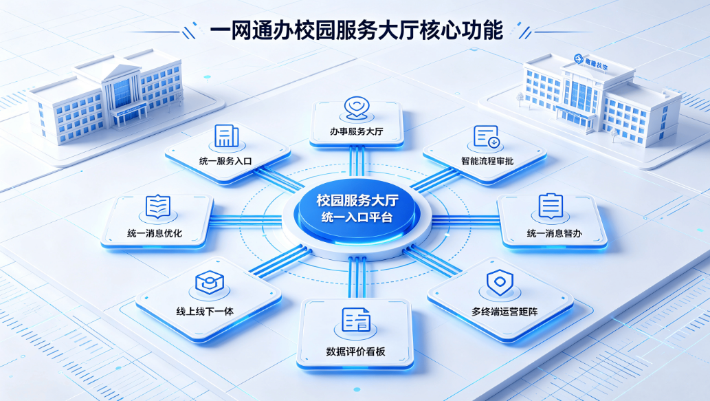 校园一网通办系统:师生一站式智慧办事服务平台解决方案(图1) 校园一网通办系统:师生一站式智慧办事服务平台解决方案(图1)
