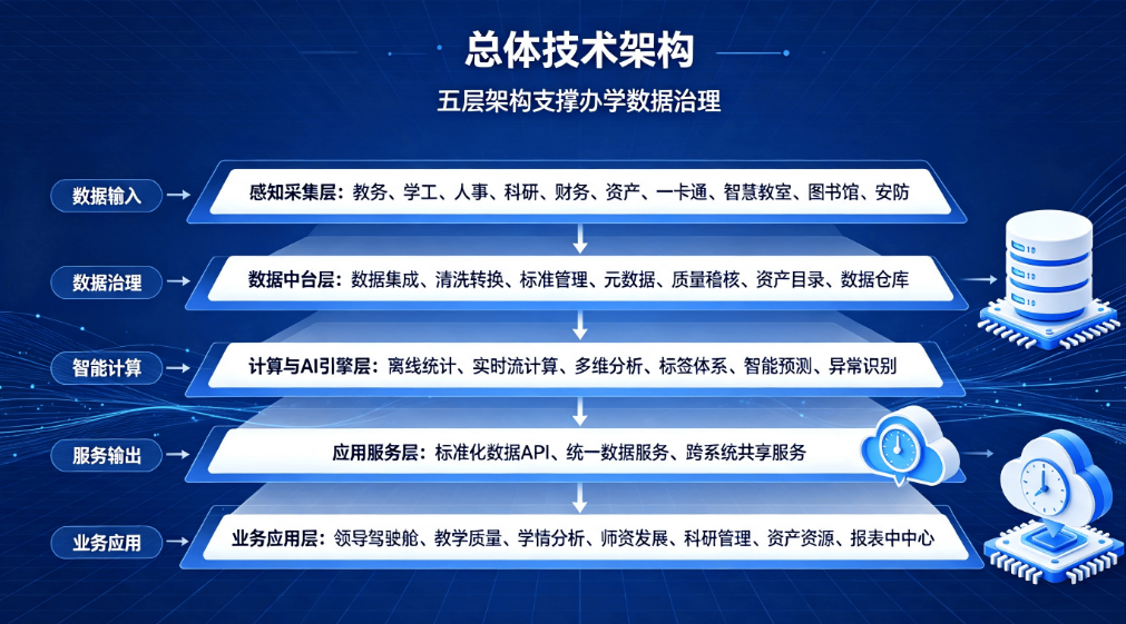 智慧校园办学大数据平台：数据治理质量诊改校情分析系统方案(图2)