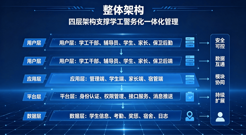 院校警务化学工管理:智慧学工系统实现精细化数字化管控(图2) 院校警务化学工管理:智慧学工系统实现精细化数字化管控(图2)
