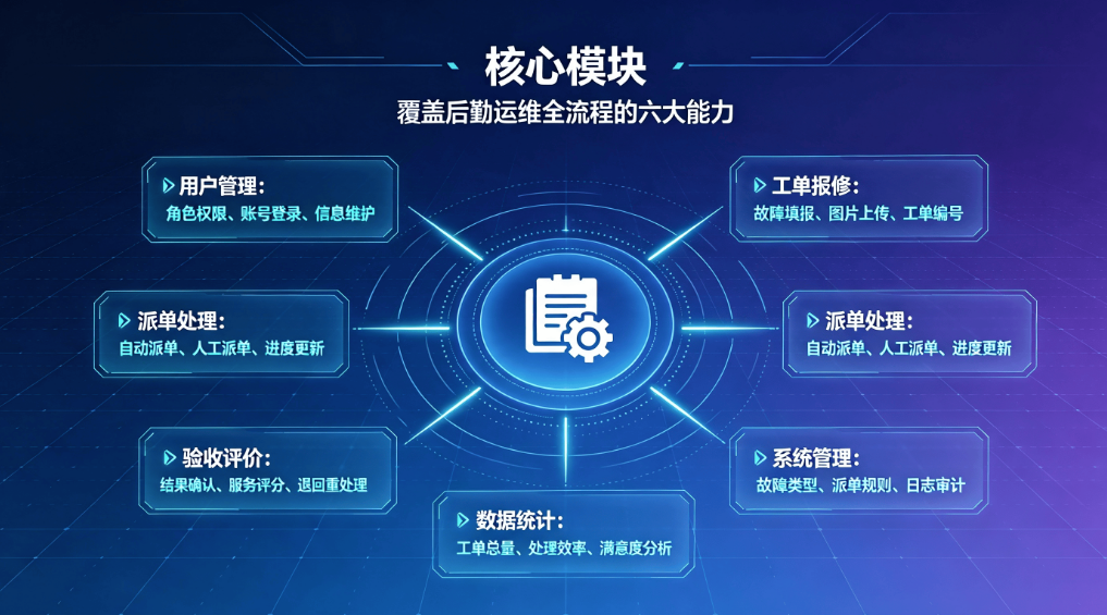 后勤运维工单系统解决方案：线上报修派单，后勤数字化管理平台(图4)