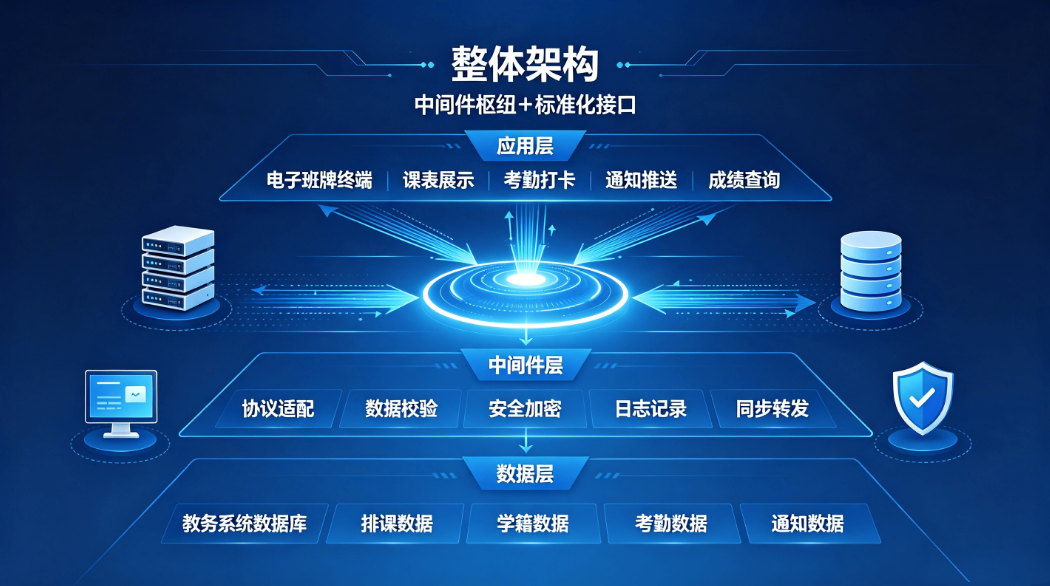 电子班牌对接教务系统方案:破除数据孤岛,赋能智慧校园精细化管理(图3) 电子班牌对接教务系统方案:破除数据孤岛,赋能智慧校园精细化管理(图3)