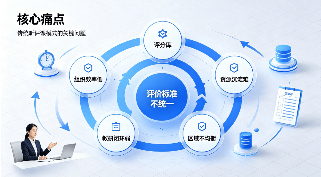 数字化智能听评课平台:全流程线上教研与教学质量提升系统(图2) 数字化智能听评课平台:全流程线上教研与教学质量提升系统(图2)