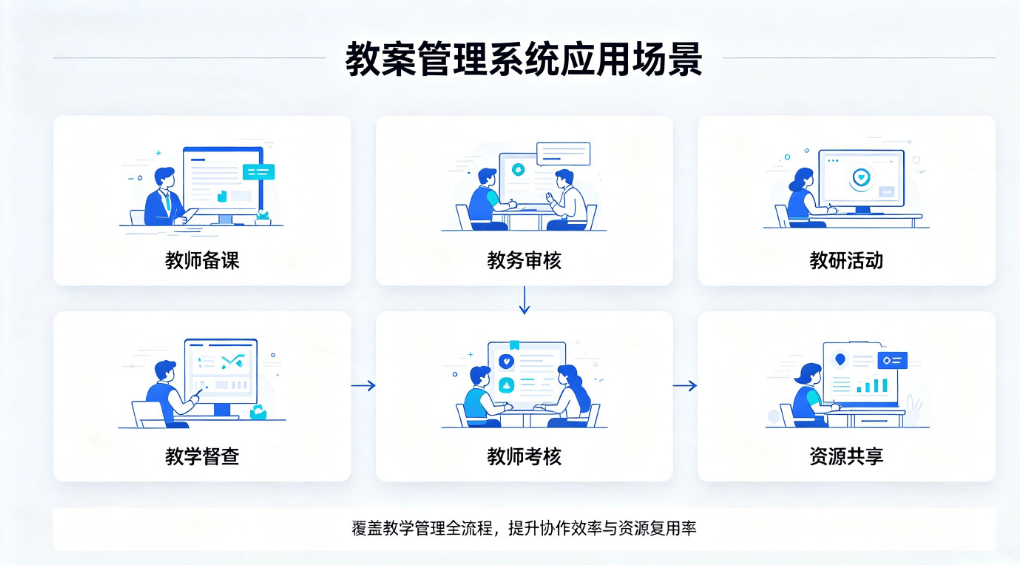 教案全生命周期管理系统：教师备课审核统计考核一体化系统(图4)