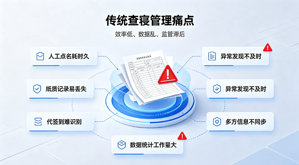 校园智能查寝系统：宿舍考勤异常预警数据统计一体化管理平台(图2)
