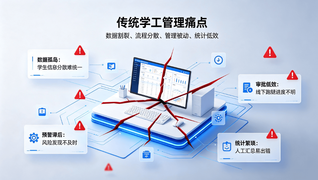 学工综合管理系统:高校中职智慧学生事务审批思政育人预警平台(图2) 学工综合管理系统:高校中职智慧学生事务审批思政育人预警平台(图2)