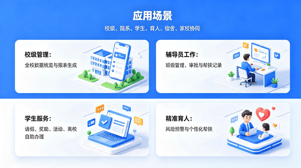 学工综合管理系统:高校中职智慧学生事务审批思政育人预警平台(图4) 学工综合管理系统:高校中职智慧学生事务审批思政育人预警平台(图4)