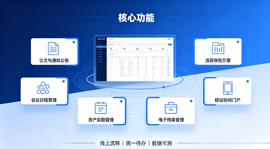 智慧校园OA系统：学校行政办公公文审批资产档案协同办公平台(图3)