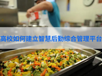 教育数字化背景下——高校如何建立智慧后勤综合管理平台