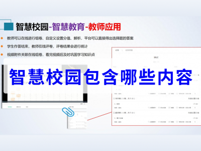 智慧校园包含哪些内容