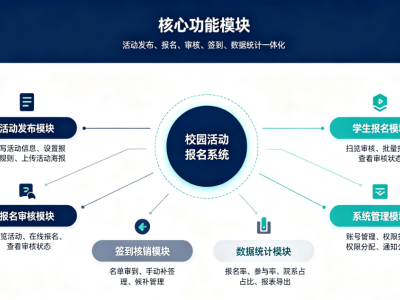 校园第二课堂线上活动报名与签到综合管理平台
