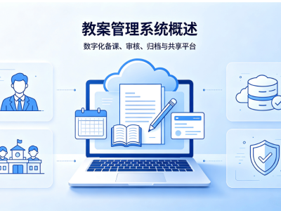 智能教案管理系统：校园备课审核归档教学资源管理平台