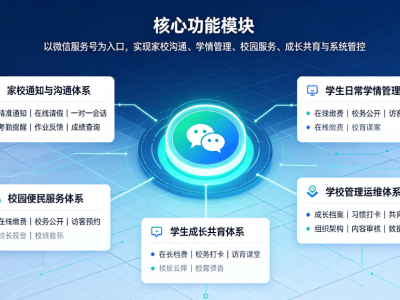 微信服务号轻量化家校共育解决方案：零 APP 高触达校园管理方案