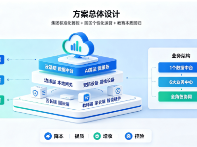 民办连锁幼教数字化解决方案：集团智慧园所管控提质增收方案
