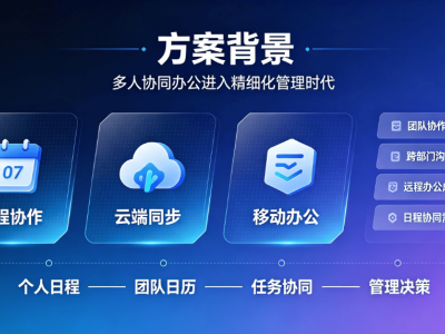 多人协同日程管理系统：全场景企业团队办公日程管控方案