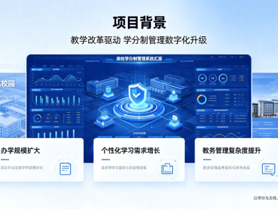 智慧高校学分制管理系统：解决传统教务管理痛点难题