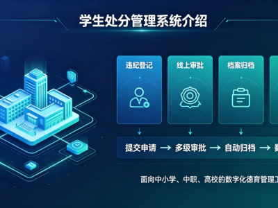 学生处分管理系统：校园违纪审批归档家校通知德育管理平台