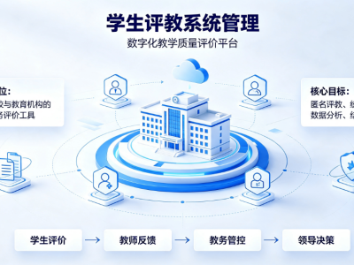 智慧学生评教管理系统：高校中小学教学质量考评分析平台
