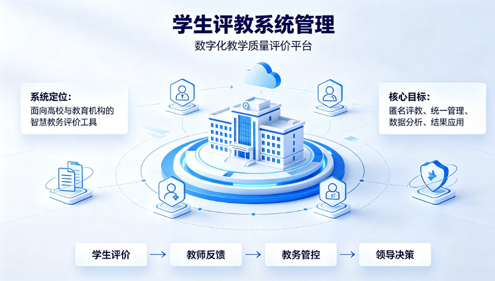智慧学生评教管理系统：高校中小学教学质量考评分析平台(图1)