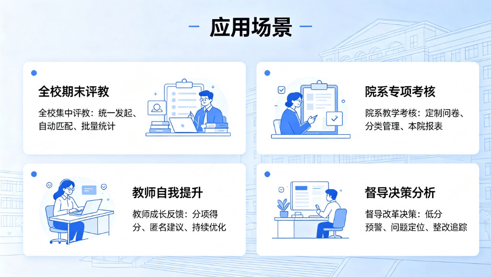 智慧学生评教管理系统：高校中小学教学质量考评分析平台(图4)